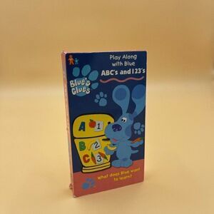 Blue's Clues ABCs and 123s Kids Educational Hi-Fi Stereo Playback VHS